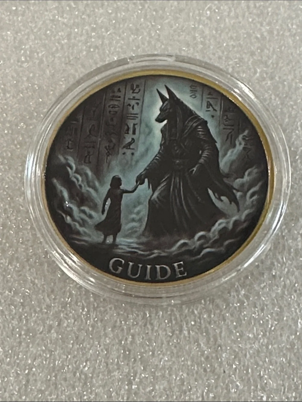 Guide collectible coin - Anubis artwork